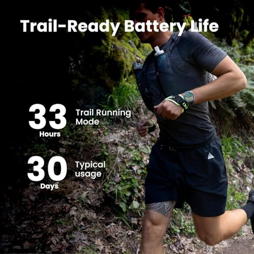 Amazfit Cheetah 2 Ultra 47mm GPS Smartwatch, 1.5" AMOLED Sapphire Glass, Ti Case, 30-Day Battery, Flashlight, 64GB, Offline Maps, 5 ATM, 180+ Sports & HYROX Fitness Tracker for Android & iPhone
