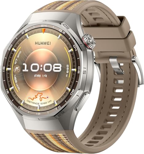 Huawei Watch GT 6 Pro Smart Watch, 46mm, Upto 21 Days Battery Life, Smart Watches with 100+ Sports Mode, Cycling, iOS & Android Compatible, Health Monitoring (Brown)
