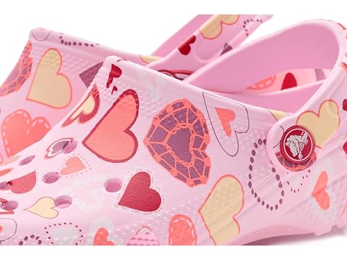 Crocs Classic Vday Kids Clog (Color-Pink | Size-1)