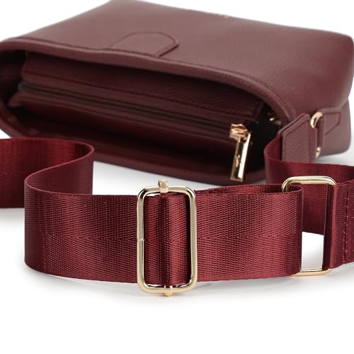 Fastrack Main Character Sling Bag for Women | Compact Crossbody with Magnetic Closure Flap, Adjustable Strap & Internal Zipper Pocket | Trendy Everyday Sling Bag