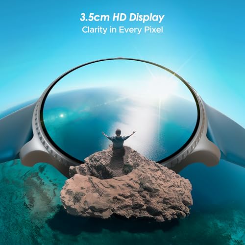 boAt Lunar Discovery – 2026 Edition w/ 1.39" (3.5 cm) HD Display, Bluetooth Calling, Emergency SOS, HR, SpO2 & Sleep Tracking Smart Watch for Men & Women (Active Blue)