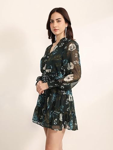 Kazo Spruce Mini Dress (Teal L)