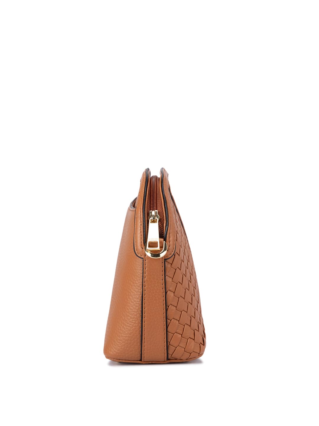 Da Milano Genuine Leather Brown Sling Bags Ladies (LSB-10049A)