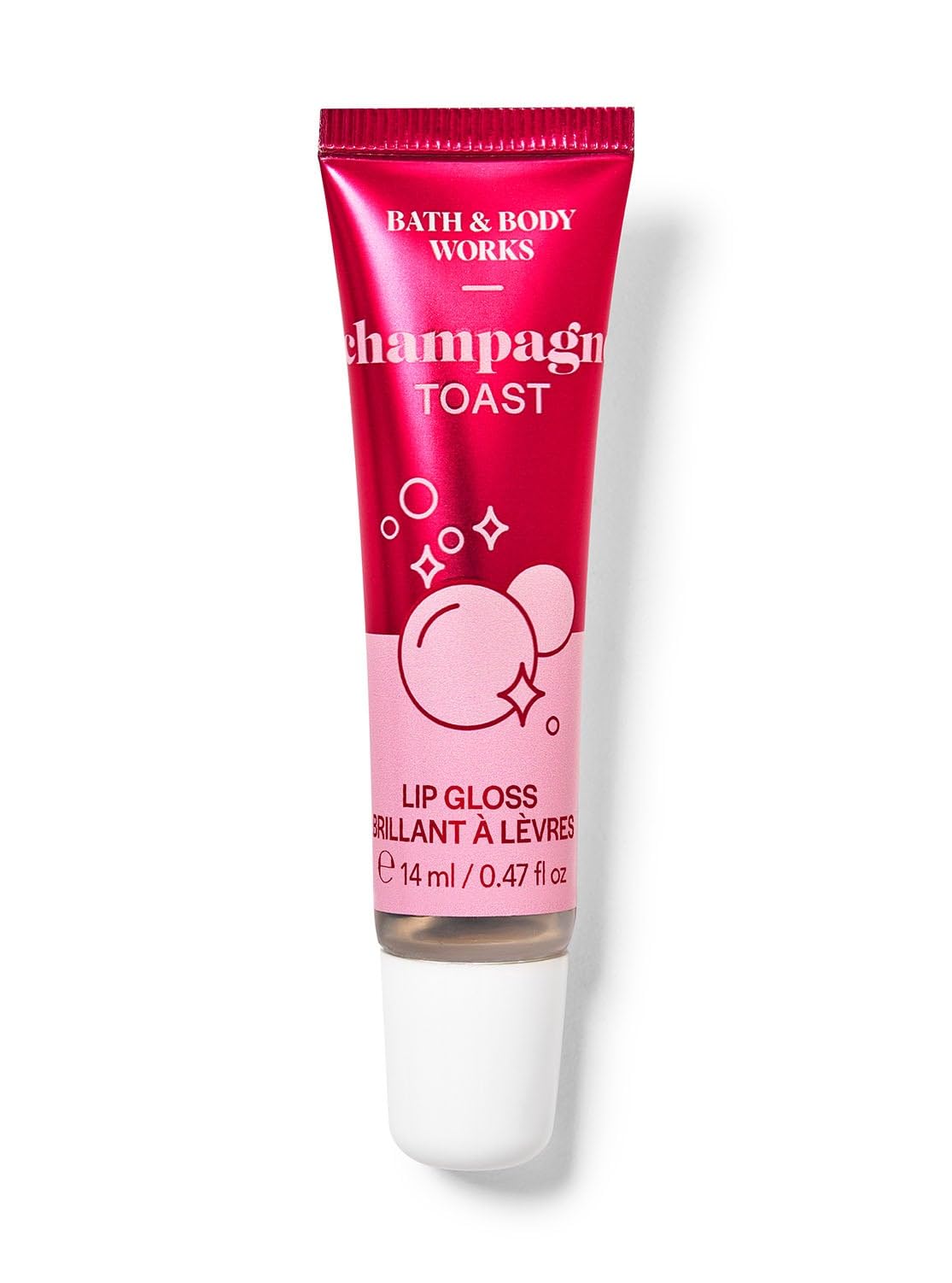 Bath and Body Works Champagne Toast Lip Gloss | 14 ml / 0.47 fl oz | Lip Gloss| Fragrance | For Men & Women