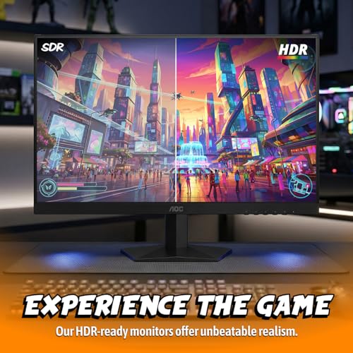 AOC Gaming Q27G41ZE QHD IPS Gaming Monitor 27" 2560x1440 240Hz 0.3ms, Game Console Ready, 3 Sides, Frameless, 1 HDMI 2.0, 1 Display Port, 3 Year Zero Glow Spot