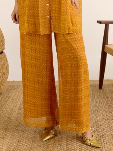 Aarke Ritu Kumar Yellow Mia Kurta With Pant