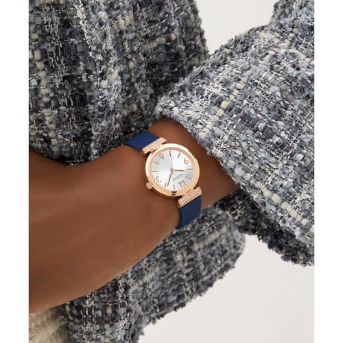 Guess Array White Round Dial Analog Women's Watch - GW0912L3