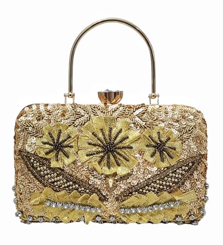 DUCHESS Embroidered Women's handle Clutch