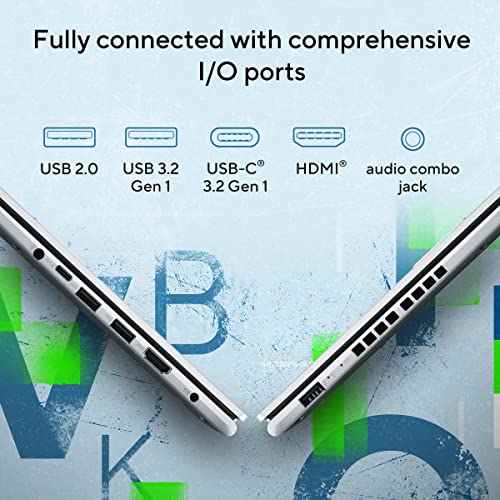 ASUS Vivobook 15, Intel Core i7 13th Gen 13620H, 16GB RAM, 512GB SSD, FHD 15.6", Windows 11, Office Home 2024, Cool Silver, 1.70kg, X1502VA-BQ837WS, Intel UHD iGPU, M365 Basic (1Year)* Laptop