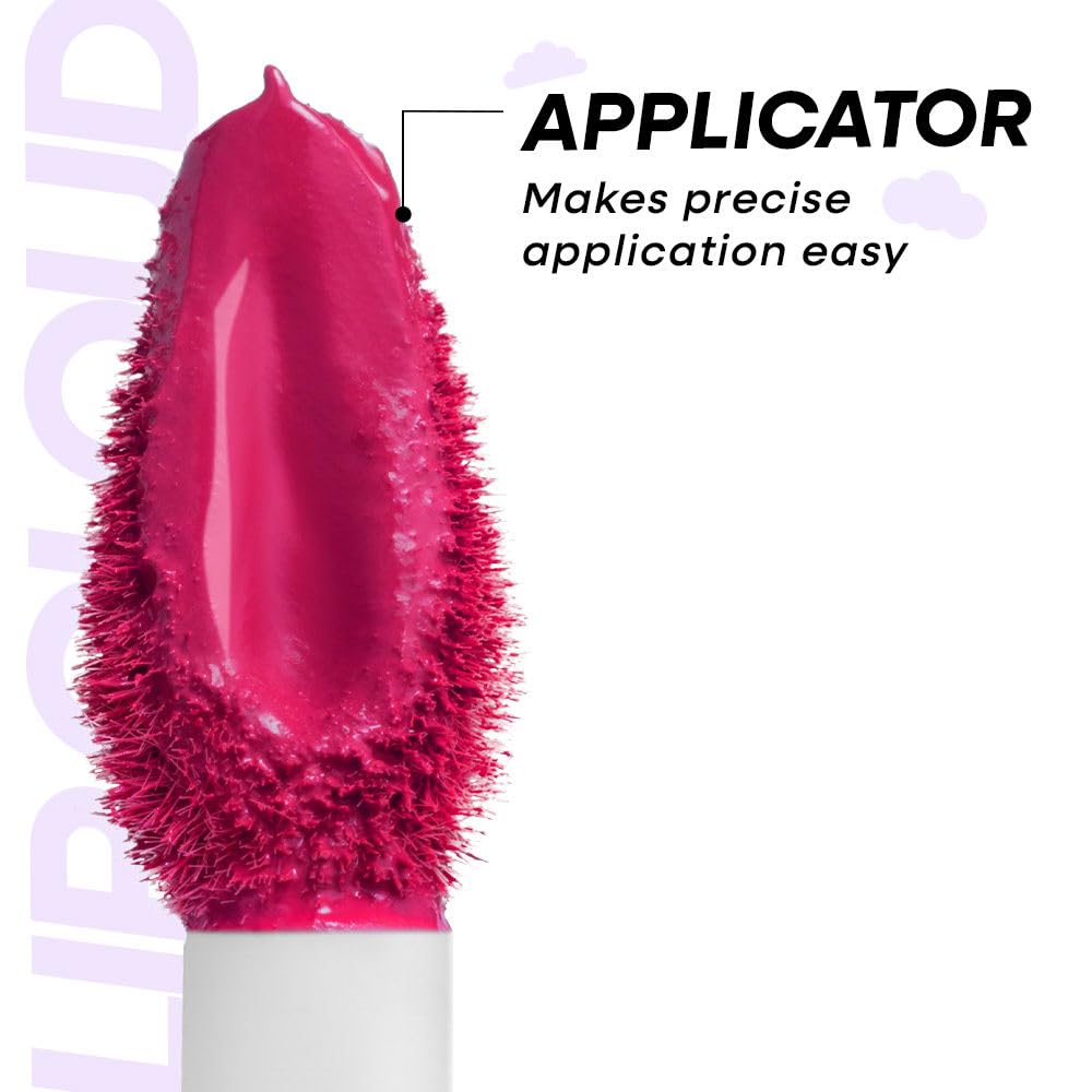 Nykaa Superlight Lip Cloud Airy Mousse Matte Liquid Lipstick for Lip & Cheek - Grapefruit Sparkle (5ml)