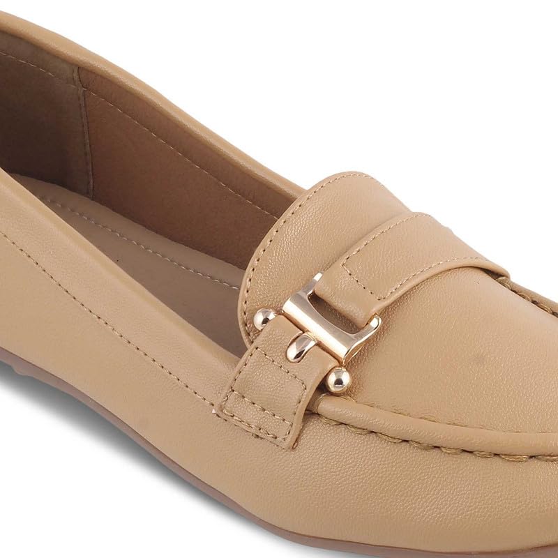 tresmode 239-LATIVA Beige Women Loafers EU/36 UK/3