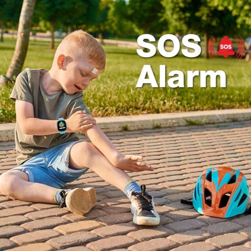 sekyo S2 Pro Kids Smartwatch for Boys & Girls, Calling Smart Watch for Kids with Location Tracker, Camera, SOS & Safe Zone Alert, Family Chat, App Control, Airtel & Vi Micro SIM Support only -Blue
