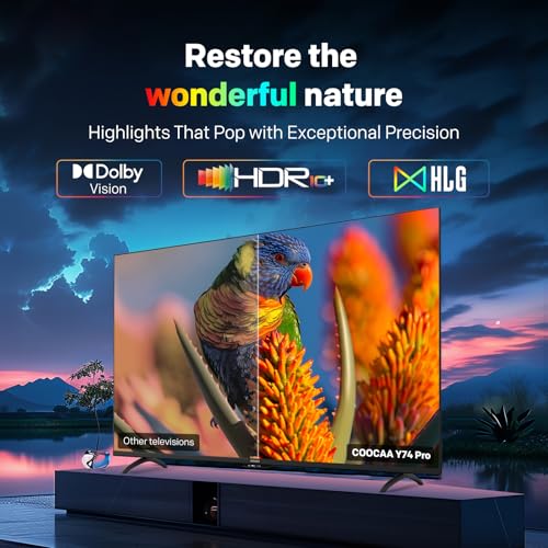 coocaa 138 cm (55 inch) Frameless QLED Ultra Smart Google TV 55Y74 Pro