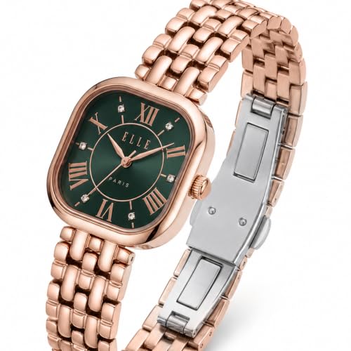 ELLE Women's Watch Cherie Green Square Dial EL-CH-GRN