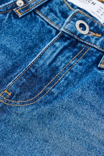 SNITCH Men Blue Casual Jeans | Relaxed Fit Heavy Distressed Design with Whiskered Effect | 100% Cotton Woven Fabric & Stone-Wash Finish for Street Wear