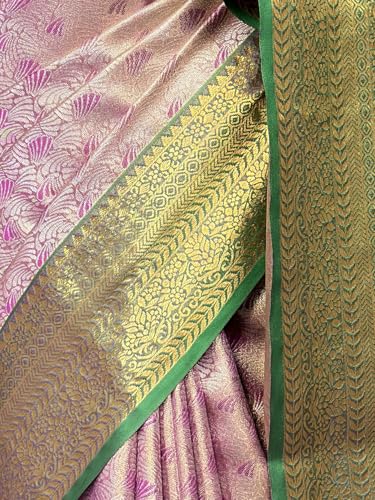 MIMOSA Women’s Magenta Art Silk Saree Woven with Zari Tissue | Kanjivaram Style Saree | Rich Pallu & Tassels | 6.2 Mtrs
