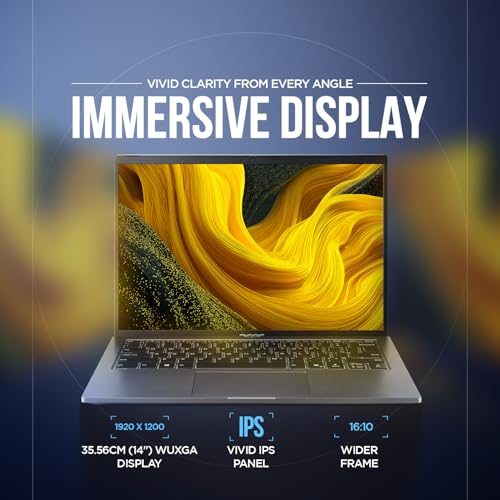 acer Aspire Go 14, Intel Core Ultra 5 125H (14th Gen),16GB DDR5 RAM/1TB SSD, WUXGA IPS, 14.0"/35.56 cm, Win 11, MS Office, Steel Gray, 1.5 kg, AG14-71M,Backlit Keyboard, AI Powered Premium Laptop