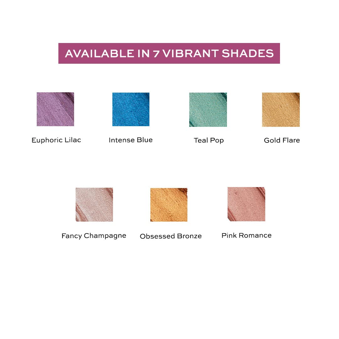 Makeup Revolution- Lustre Wand Shadow Stick- Euphoric Lilac | Ultra-pigmented & Shimmery lids | Seamless glide | Buildable, Metallic Formula | Sponge to dab & blend the shades-1.6 g