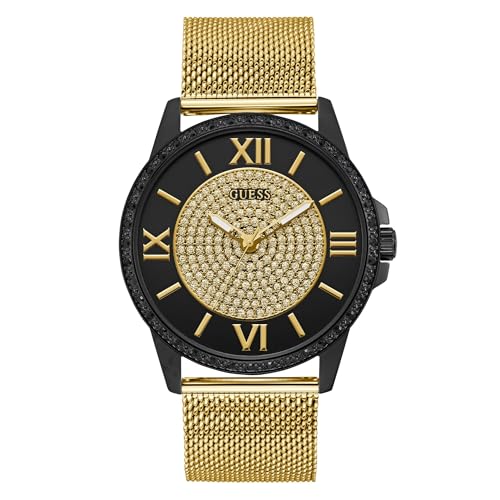 GUESS Breaker Men Black Round Dial Analog Watch - U1434G2M