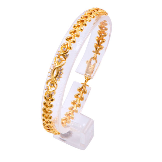 Joyalukkas Impress Collection 22k Yellow Gold Charm Bracelet for Women