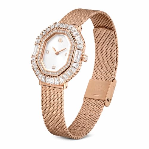Swarovski Matrix Octagon Watch, Metal Bracelet, Rose Gold Tone, Rose Gold-Tone Finish