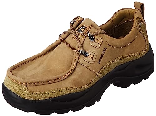 Woodland Men's Khaki Leather Casual Shoe-7 UK (41 EU) (OGCC 3462119NW)