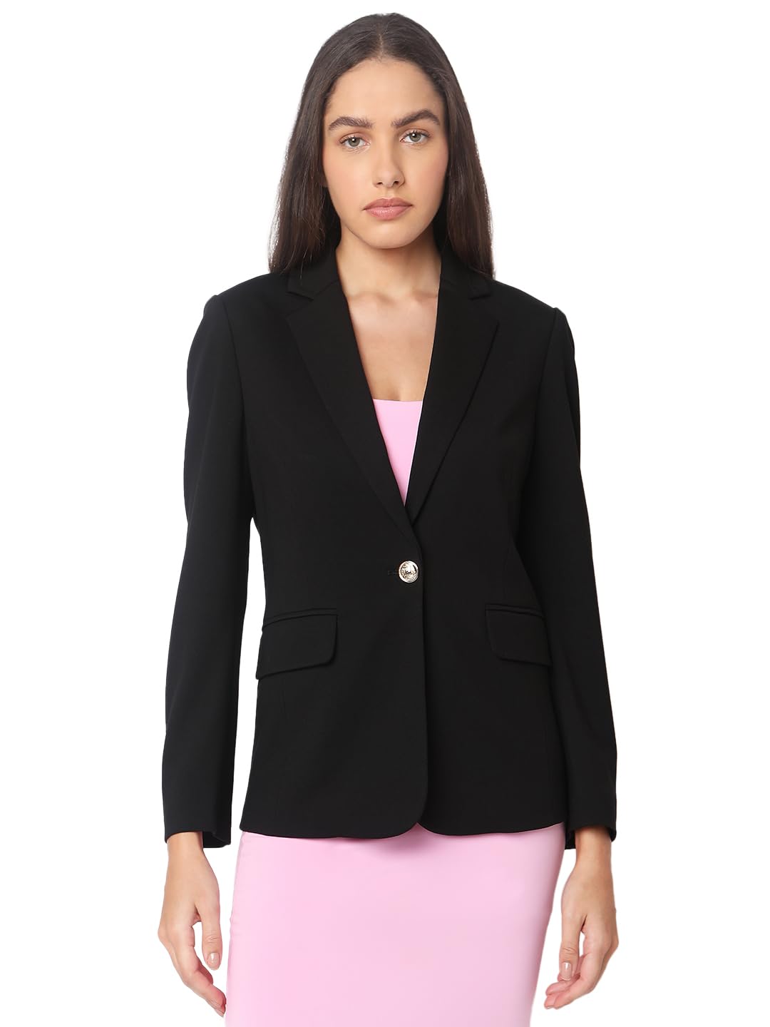 VERO MODA Women's Regular Fit Black Blazer