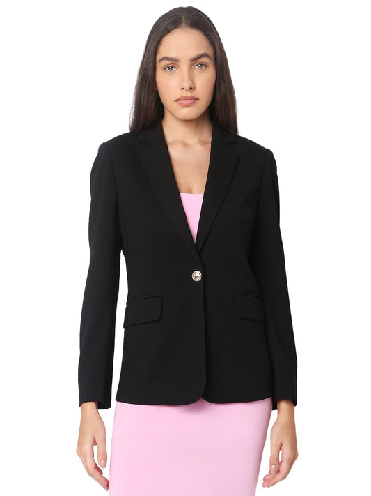 VERO MODA Women's Regular Fit Black Blazer