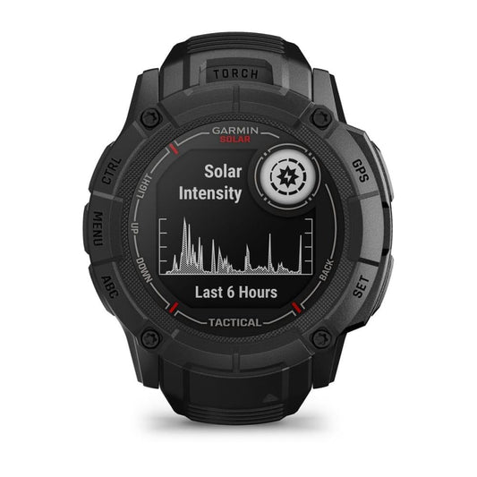 Garmin Instinct 2X, Solar - Tactical Edition, Rugged Hybrid Smartwatch with Solar Charging Capabilities, Tactical-Specific Features, Black