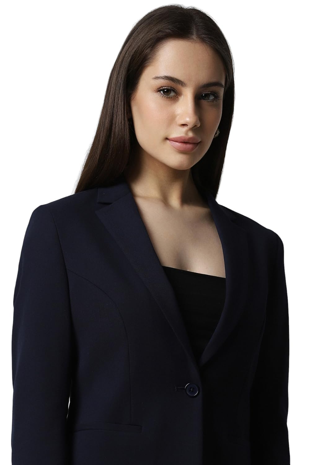 Van Heusen Women's Blazer (VWBZCRGB202387_Navy