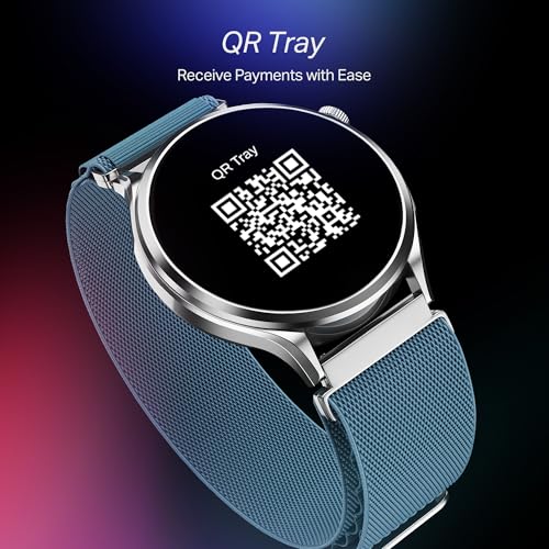 boAt Lunar Discovery Pro, 1.39" Display, Premium Metal Build, Round Dial, Emergency SOS, Functional Crown, Multiple Sports Modes, HR,SpO2 & Sleep Tracking, Smart Watch for Men & Women (Sports Blue)