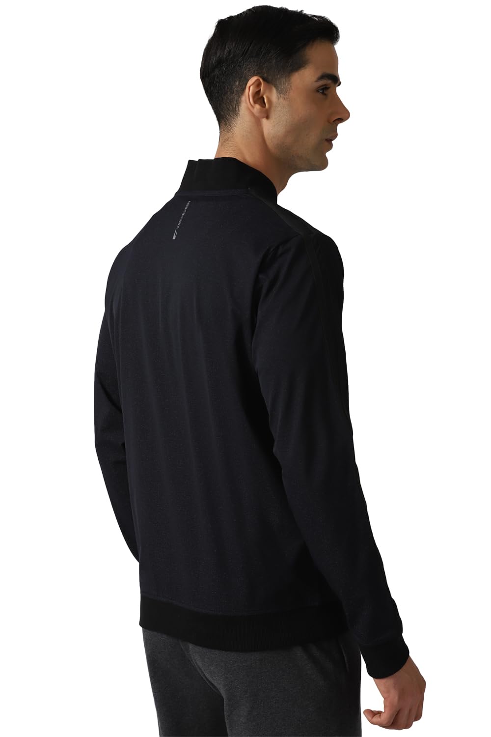 Van Heusen Men's A-Line Cotton Regular Coat (VFJKARGF050688_Navy) XL