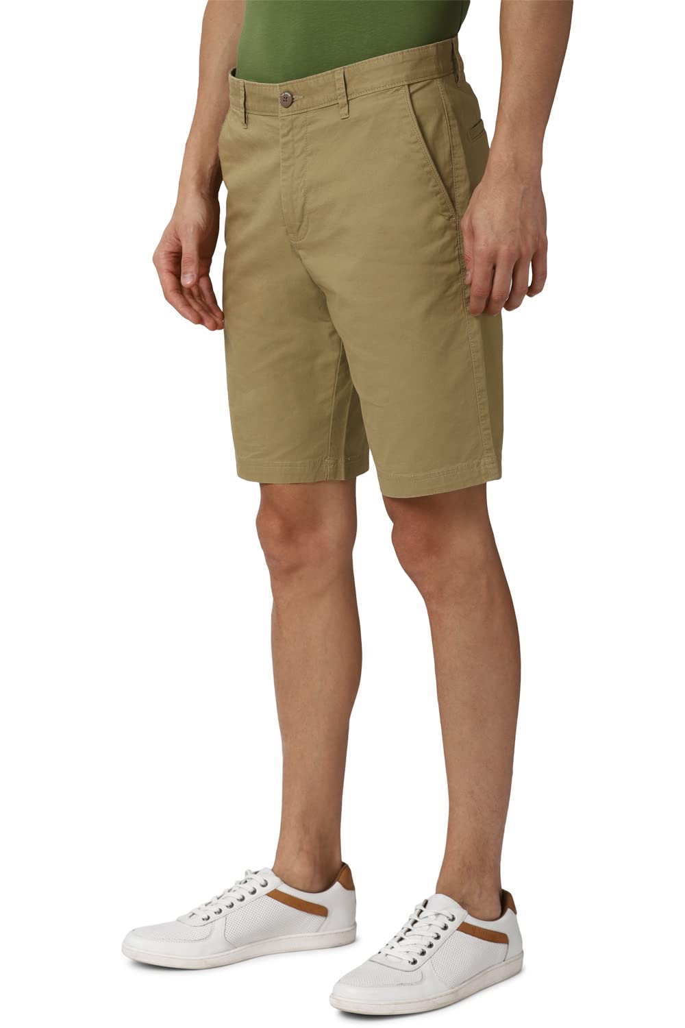 Van Heusen Men's Chino Shorts (VSSRWRGFP64304_Khaki_XL)