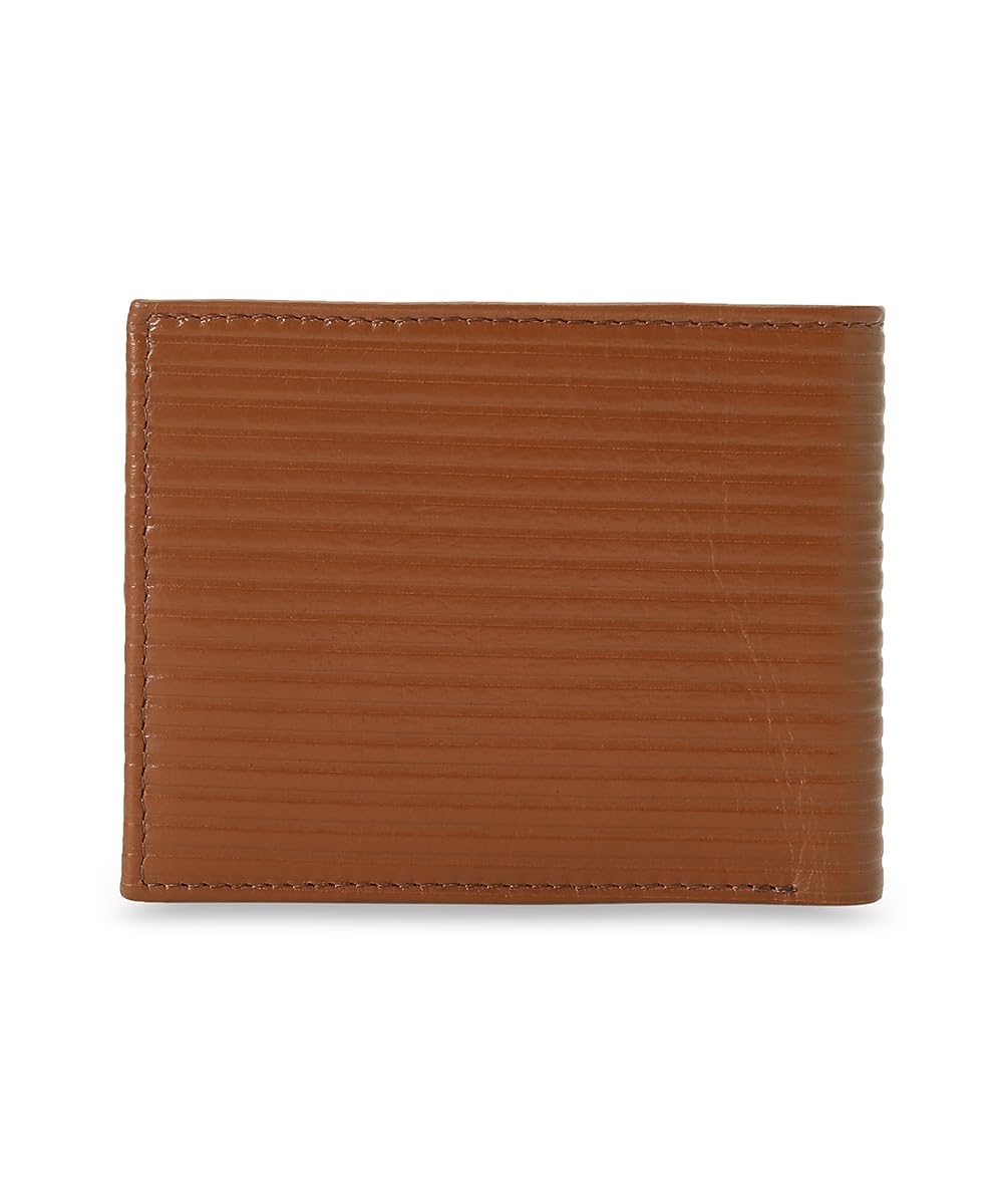 Puma Unisex-Adult Leather Embossed Wallet, Tan (9105602)