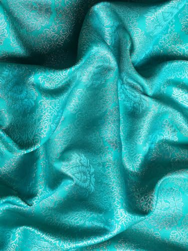 MOHEY Blue Art Silk Zari Weaved Saree for Women