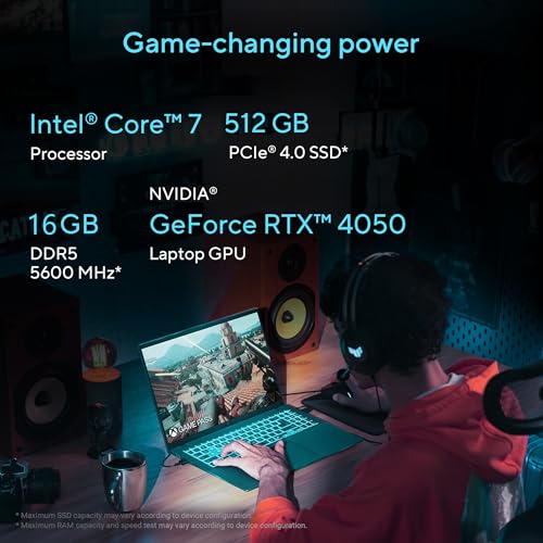 ASUS Gaming V16 (2025) 14th Gen,Intel Core 7 240H Gaming Laptop (RTX 4050-6GB/16GB RAM/512GB SSD/Windows 11 Home/16/144Hz/M365*/Office Home 2024, Matte Black,1.95 Kg),V3607VU-RP275WS