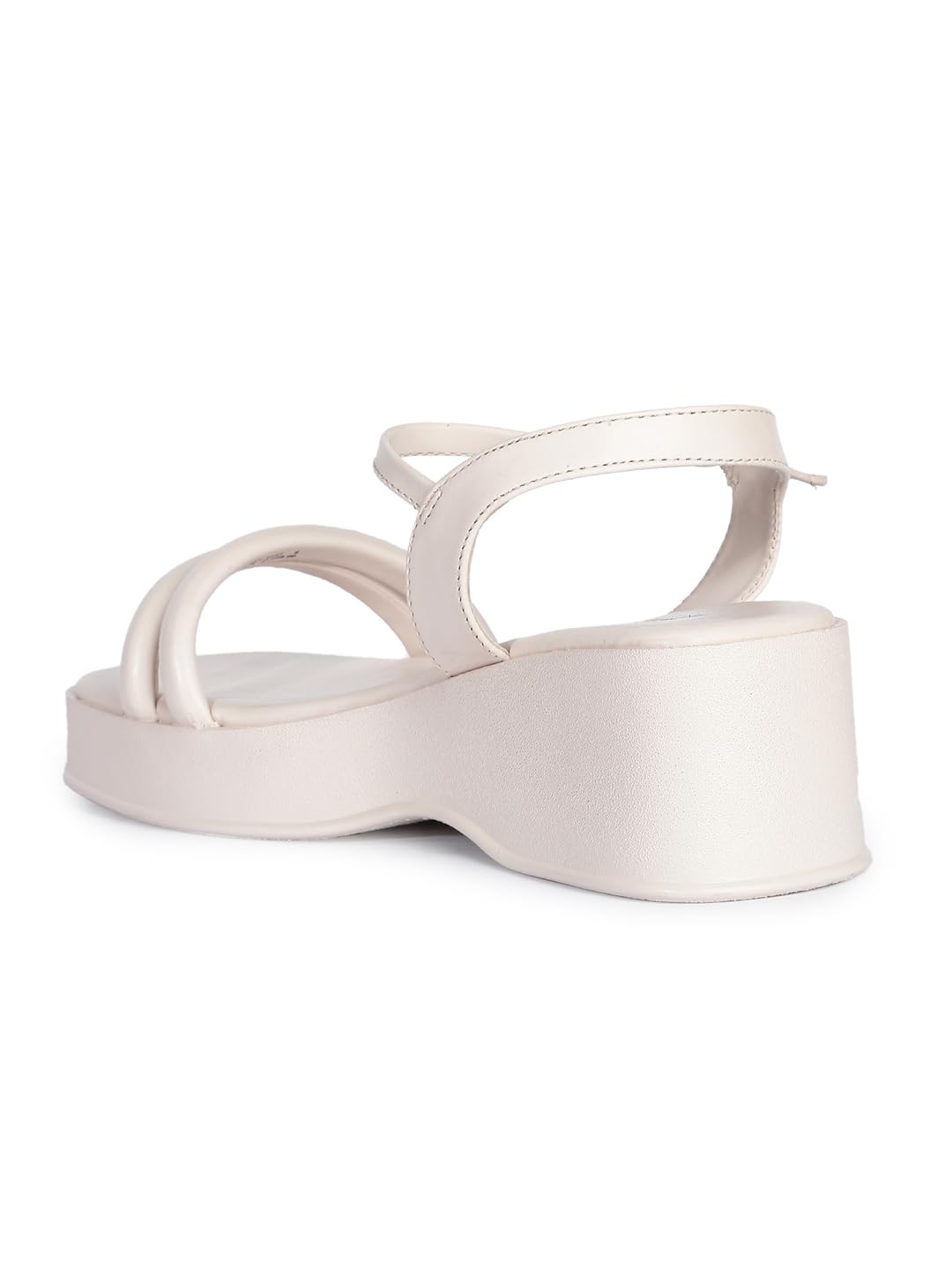 Bata Red Label 6611 Hannah Sandal OFFWHITE Sandal Shoes for Women | Perfect for Casual and Formal Occasions | Comfortable | Lightweight | All Day wear Size- 4