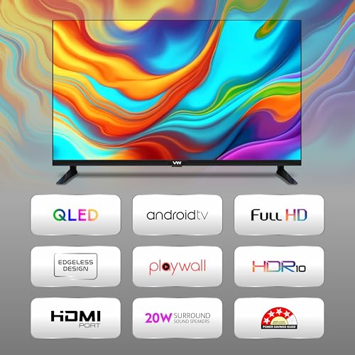 Visio World VW 109 cm (43 inches) Smartchoice Spectra Series Full HD Smart QLED Android TV VW43AQ3