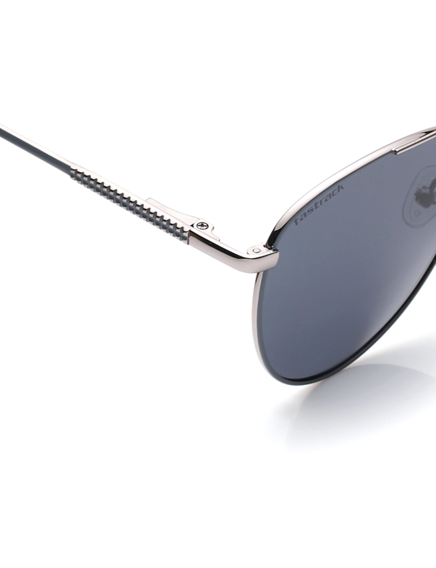 Fastrack Grey Colored Aviator Shaped Metal Frame Polarized Sunglasses for Men