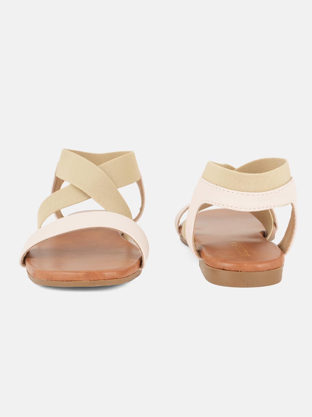 MOZAFIA Women's Slide Sandals | Stylish Comfortable Flat Slip-On Slippers for Casual & Daily Wear (CREAM, UK Footwear Size System, Adult, Women, Numeric, Medium, 8)