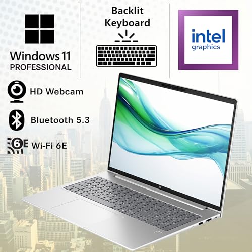 HP ProBook 460 G11 16" IPS WLED WUXGA Display Laptop, Intel Core Ultra 7 155U, 16GB RAM 1TB SSD, Backlit Keyboard, Fingerprint Reader, Wi-Fi 6E, Bluetooth 5.3, Windows 11 Pro, Pike Silver