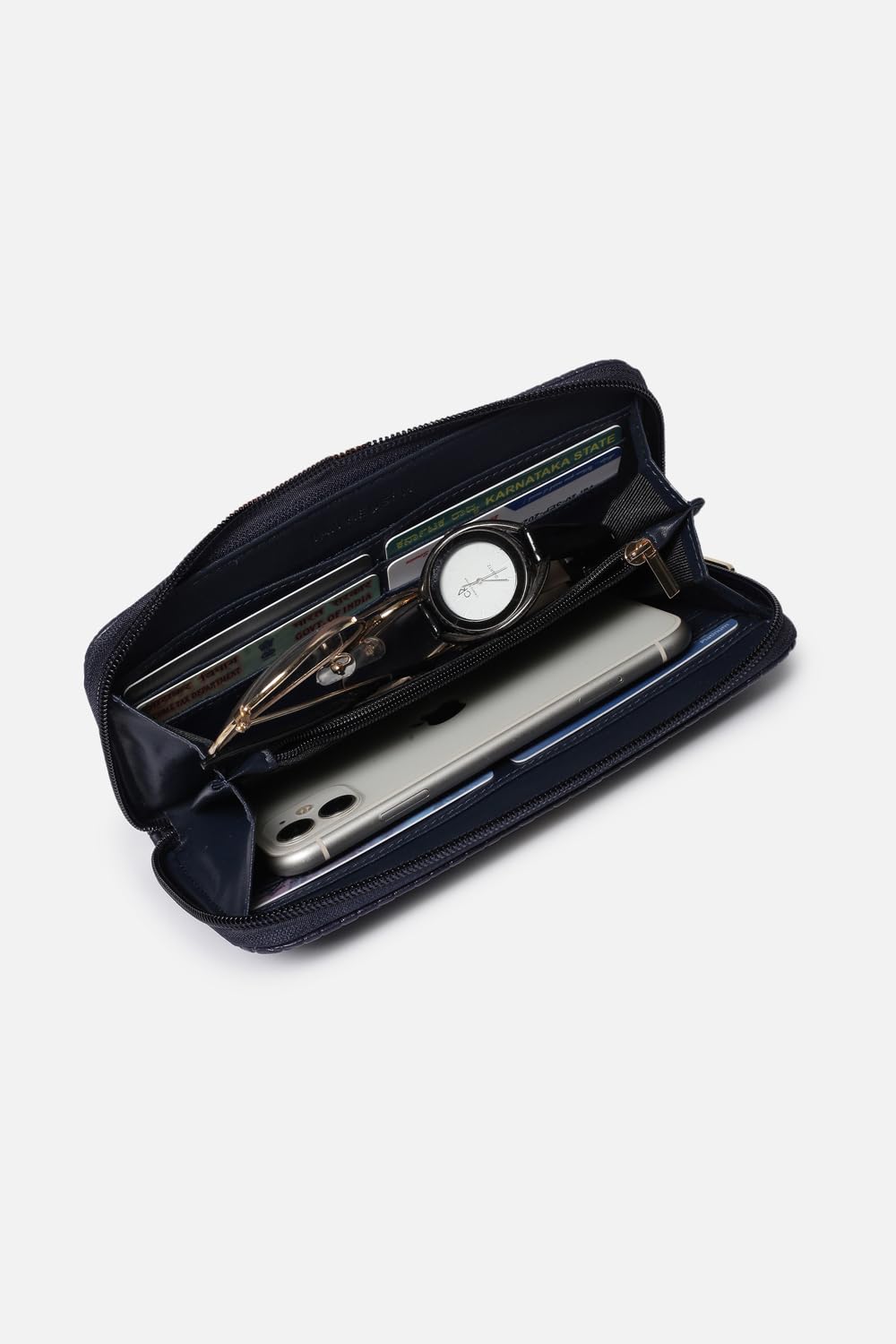 Van Heusen Synthetic Women's Clutch (Navy)