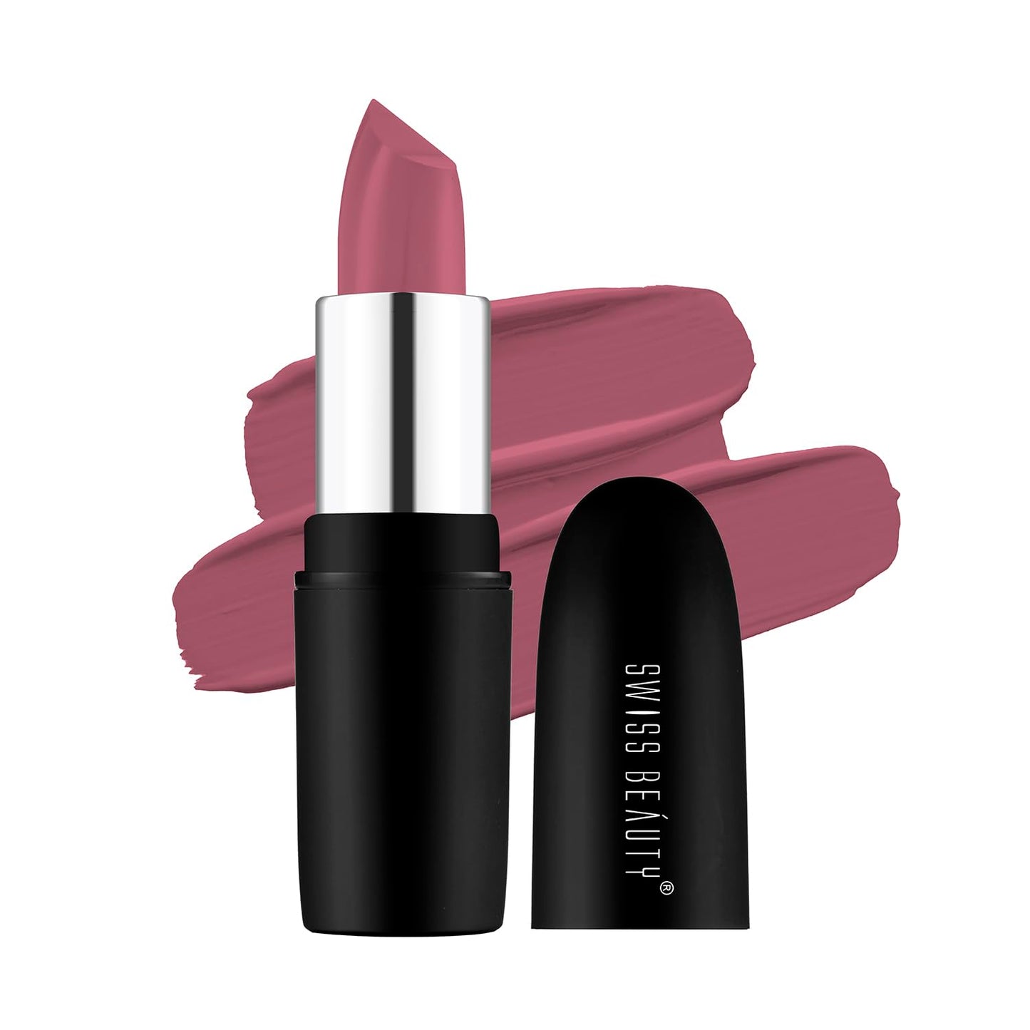 Swiss Beauty Pure Matte Creamy Lipstick | Non-drying, Highly pigmented Lipstick | Shade- Hot Nude, 3.8gm|