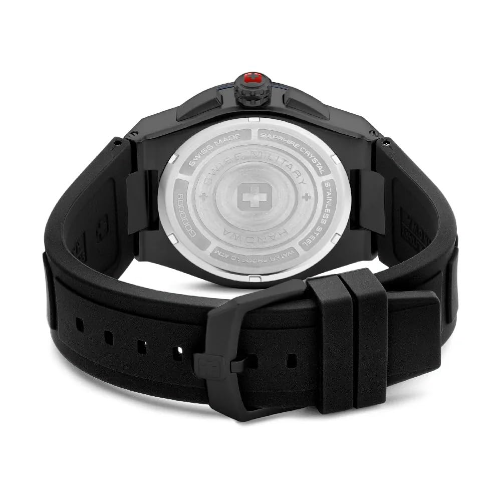 Swiss Military by Chrono Silicone Hanowa Analog Grey Dial Men's Watch-Smwgo0000940