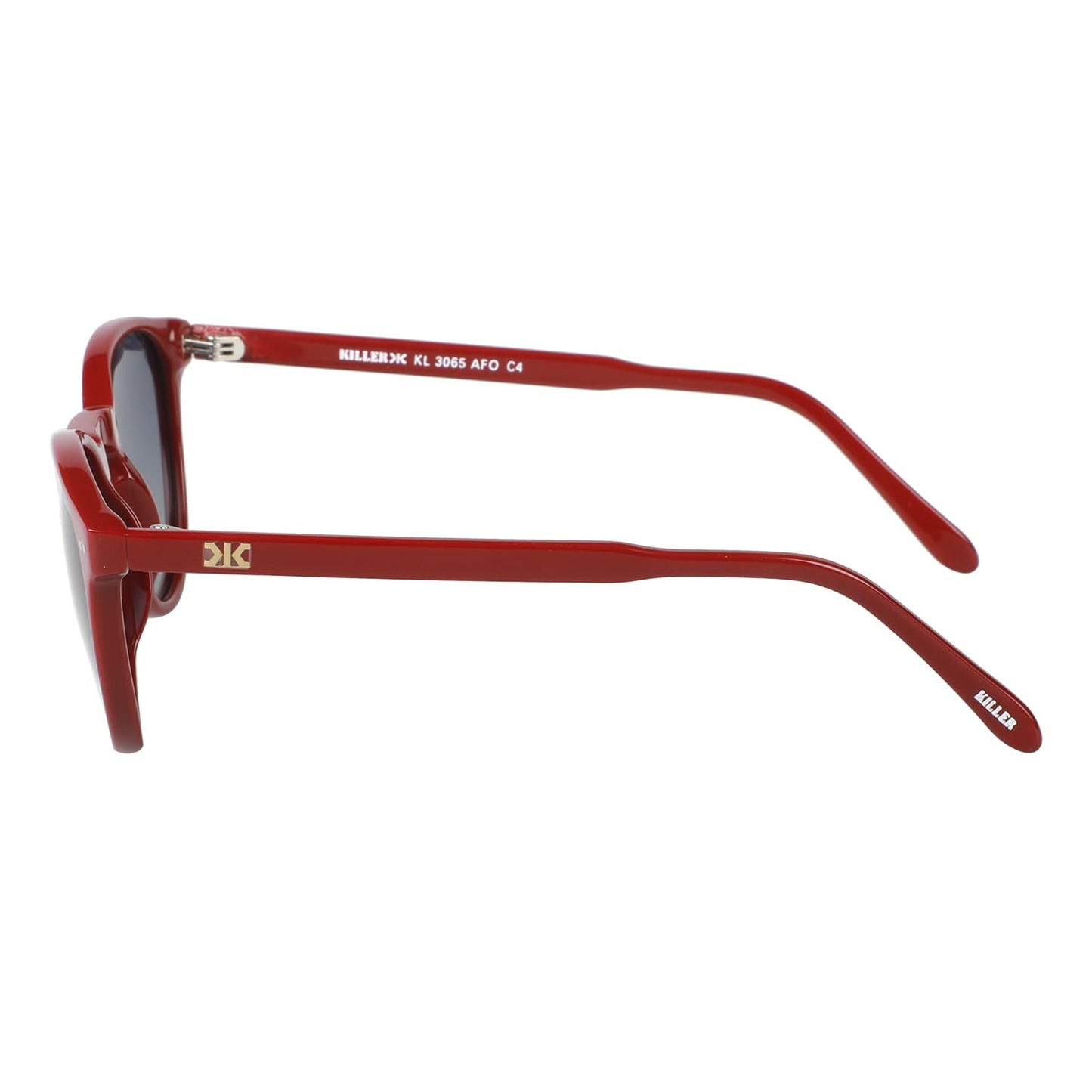 KILLER Women Sunglass - Round Shaped Polycarbonate Lens Sunglasses For Women & Girls, Color - Frame - Wine, Lens - Grey