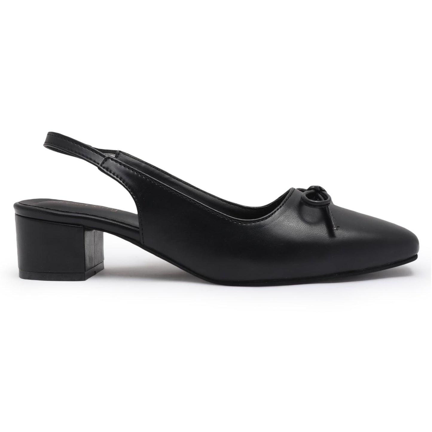 Carrito Women Sandals, Square Toe, Comfortable Block Mule Heels Sandals for Long Walk Casual Sandals. (Black, UK Footwear Size System, Adult, Women, Numeric, Medium, 6)