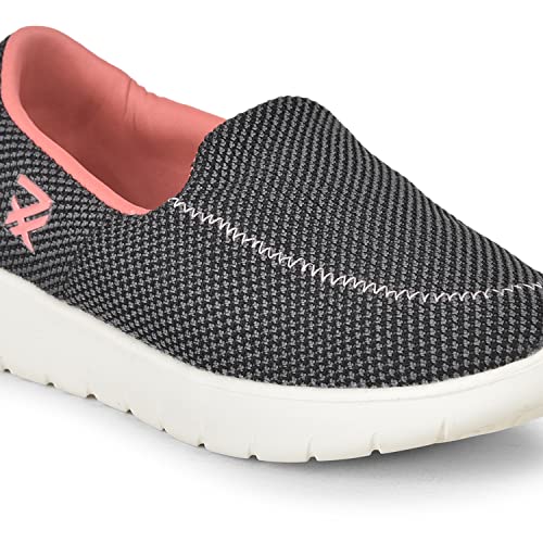 Liberty LEAP7X Olivia Sports Non Lacing Shoe for Women (Black_4)