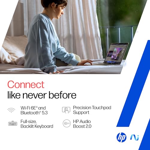 HP OmniBook 5 QC Snapdragon X1-26-100 Next Gen AI Laptop, (16GB LPDDR5x, 512GB SSD), 2K,14''/35.6cm OLED, Win11,Office24, Silver,1.35kg, FHD Camera w/Privacy Shutter, Backlit, he0014QU