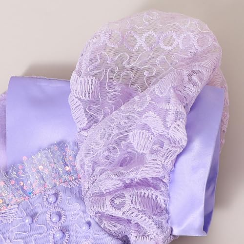 Hopscotch Girls Blue Short Sleeves Lace Overlay Bow Party Dress for Age (3-4 Years)