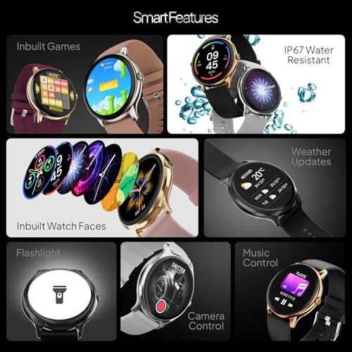 Fire-Boltt Phoenix Pro Smart Watch 1.39 inch Bluetooth Calling, AI Voice Assistant, Metal Body with 120+ Sports Modes, SpO2, Heart Rate Monitoring (Copper Blue)
